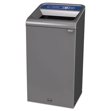 Rubbermaid® Commercial Configure Indoor Recycling Waste Receptacle, 23 Gal, Gray, Paper freeshipping - TVN Wholesale